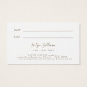 Blue Opal Design Terminierungskarte (Rückseite)