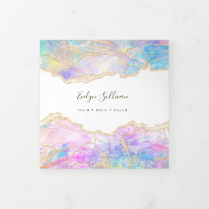 Blue Opal Design Trifold Broschüre