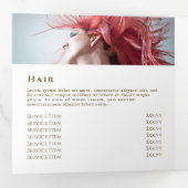 Blue Opal Design Trifold Broschüre (Innen Erste Seite)