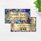 Blue-Opal-Discount-Karte Gold Glitzer (Schreibtisch)