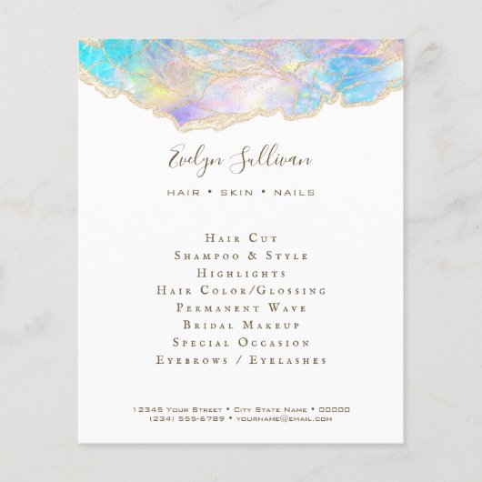 Blue Opal Flyer (Vorne)