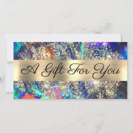 Blue Opal Geschenkgutschein für Gold Glitzer