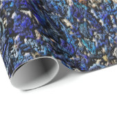 Blue Opal Geschenkpapier (Rolleneckpunkt)