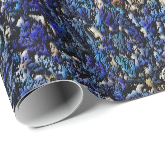 Blue Opal Geschenkpapier (Rolleneckpunkt)
