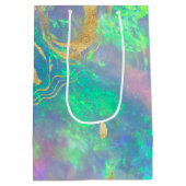 Blue Opal | Geschenktaschen Mittlere Geschenktüte (Rückseite)