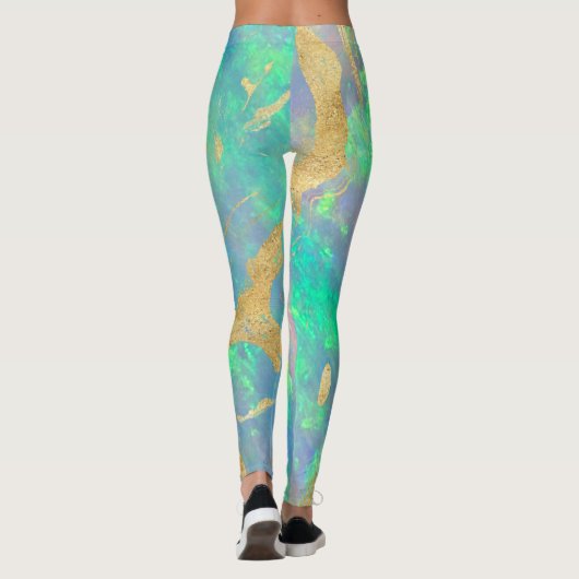 Blue Opal Heart Leggings (Rückseite)