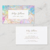 Blue-Opal-Hintergrundekarte Visitenkarte (Vorne/Hinten)