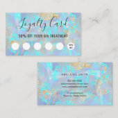 Blue-Opal-Hintergrunderkennungskarte Visitenkarte (Vorne/Hinten)