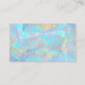 Blue Opal Imitate Folie danke Visitenkarte (Rückseite)