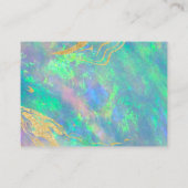 Blue Opal Iridescent Vielen Dank Business Card Visitenkarte (Rückseite)