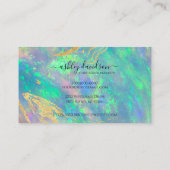 Blue Opal Moderne Berufliche Terminologiekarten Terminkarte (Rückseite)