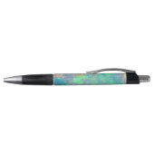 Blue Opal | Moderner Glam Promotionstift Kugelschreiber (Oberseite)