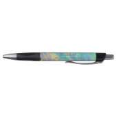 Blue Opal | Moderner Glam Promotionstift Kugelschreiber (Unterseite)