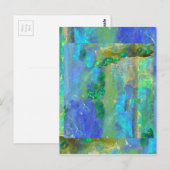 Blue Opal October Birthstone by Sharles Postkarte (Vorne/Hinten)