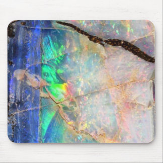Blue Opal Print Mousepad