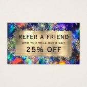 Blue-Opal-Referenzkarte für Gold Glitzer (Vorderseite)