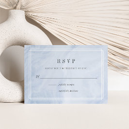 Blue Opal RSVP-Karte RSVP Karte