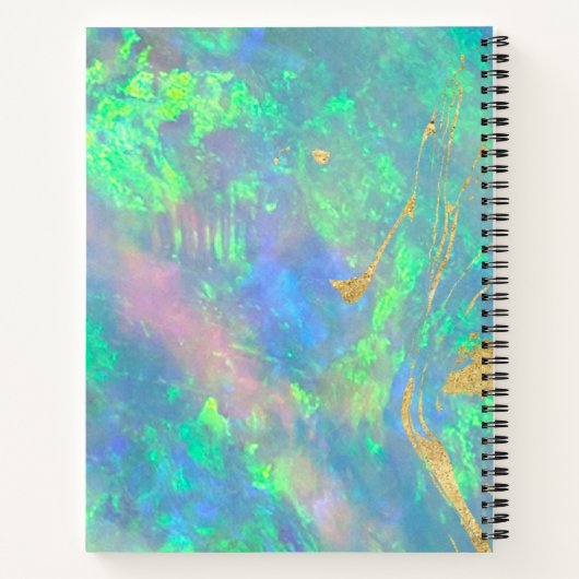 Blue Opal Serenity Notebook Notizblock (Rückseite)