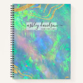 Blue Opal Serenity Notizbuch (Vorderseite)