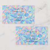 Blue Opal Stone Design Visitenkarte (Vorne/Hinten)