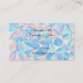 Blue Opal Stone Design Visitenkarte (Vorderseite)