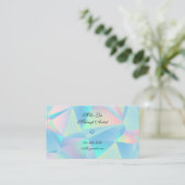 Blue Opal Stone Design Visitenkarte (Stehend Vorderseite)