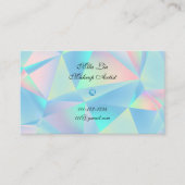 Blue Opal Stone Design Visitenkarte (Vorderseite)