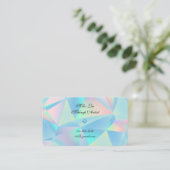 Blue Opal Stone Design Visitenkarte (Stehend Vorderseite)