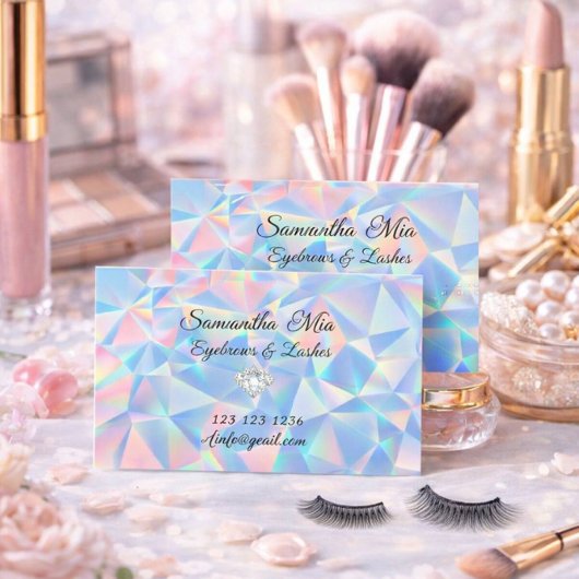 Blue Opal Stone Design Visitenkarte