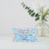 Blue Opal Stone Design Visitenkarte (Stehend Vorderseite)