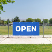 Blue OPEN Banner (Insitu)
