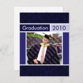 Blue Open House Party Graduation Einladungen (Vorne/Hinten)