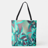 Blue or Cyan Streaks on Red, Drizzled Image Tasche (Vorderseite)