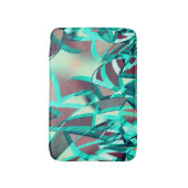 Blue or cyan streaks up red, drizzled image badematte (Vorderseite Vertikal)