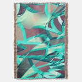 Blue or cyan streaks up red, drizzled image decke (Vorderseite Vertikal)