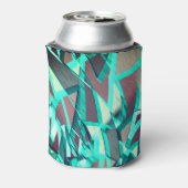 Blue or cyan streaks up red, drizzled image dosenkühler (Kanne Rückseite)