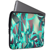 Blue or cyan streaks up red, drizzled image laptopschutzhülle (Vorne Rechts)