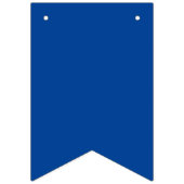 Blue Orange Class of 2023 Foto Graduation Party Wimpelkette (Erste Fahne)