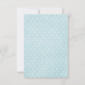 Blue Orange Dinosaurier Geburtstag Danke Karte (Rückseite)