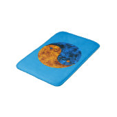 Blue Orange Fire Yang Bath Mat Badematte (Schrägansicht)