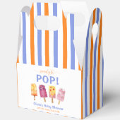 Blue Orange Fruchtseis Creme Popcicle Baby Dusche Geschenkschachtel (Offen)