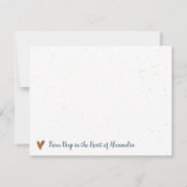 Blue Orange Gold Zuhause Sweet Zuhause - Texas Mitteilungskarte (Rückseite)