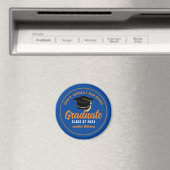 Blue Orange Graduate Custom 2025 Graduation Party Magnet (In Situ (Geschirrspüler))