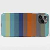 Blue, orange, green, and gray stripes iPhone hülle (Rückseite (Horizontal))