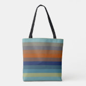 Blue, orange, green, and gray stripes tasche (Rückseite)