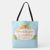 BLUE ORANGE GREEN FALL TÜRKEI & BLUME TASCHE (Vorderseite)