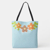 BLUE ORANGE GREEN FALL TÜRKEI & BLUME TASCHE (Rückseite)