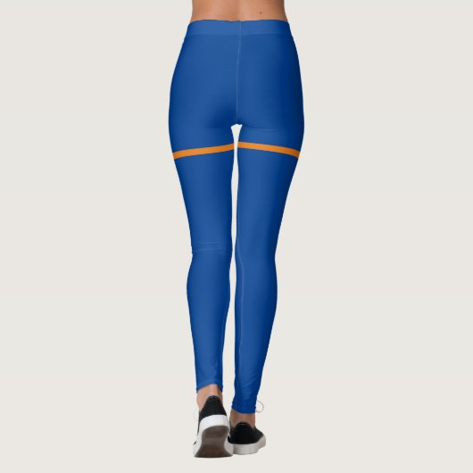 Blue & Orange Leggings (Rückseite)