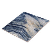 Blue Orange Marbella Swirl Rock Foto Keramik Tile Fliese (Seite)