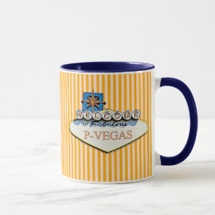 Blue Orange P-Vegas Platteville Wisconsin Tasse